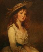 George Romney Portrait of Miss Constable oil on canvas